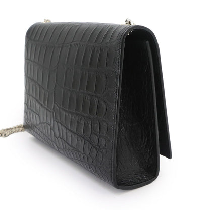 Saint Laurent Kate Chain Shoulder Bag Croco — view 3