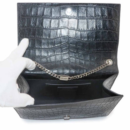 Saint Laurent Kate Chain Shoulder Bag Croco — view 6