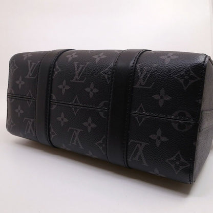 Louis Vuitton City Keepall Shoulder Bag Monogram Eclipse Reverse Black Silver — view 4