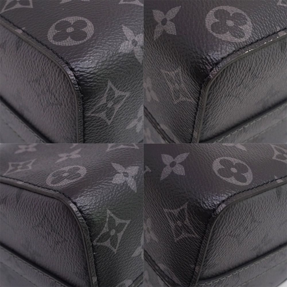 Louis Vuitton City Keepall Shoulder Bag Monogram Eclipse Reverse Black Silver — view 5