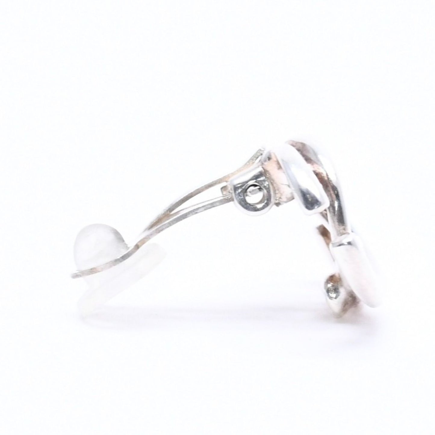 Chanel Vintage CC Logo Earrings 01 Metal Silver — view 4