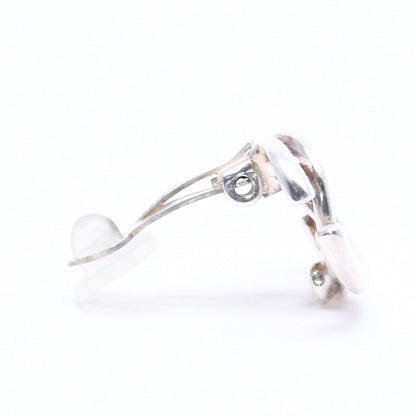 Chanel Vintage CC Logo Earrings 01 Metal Silver — view 4