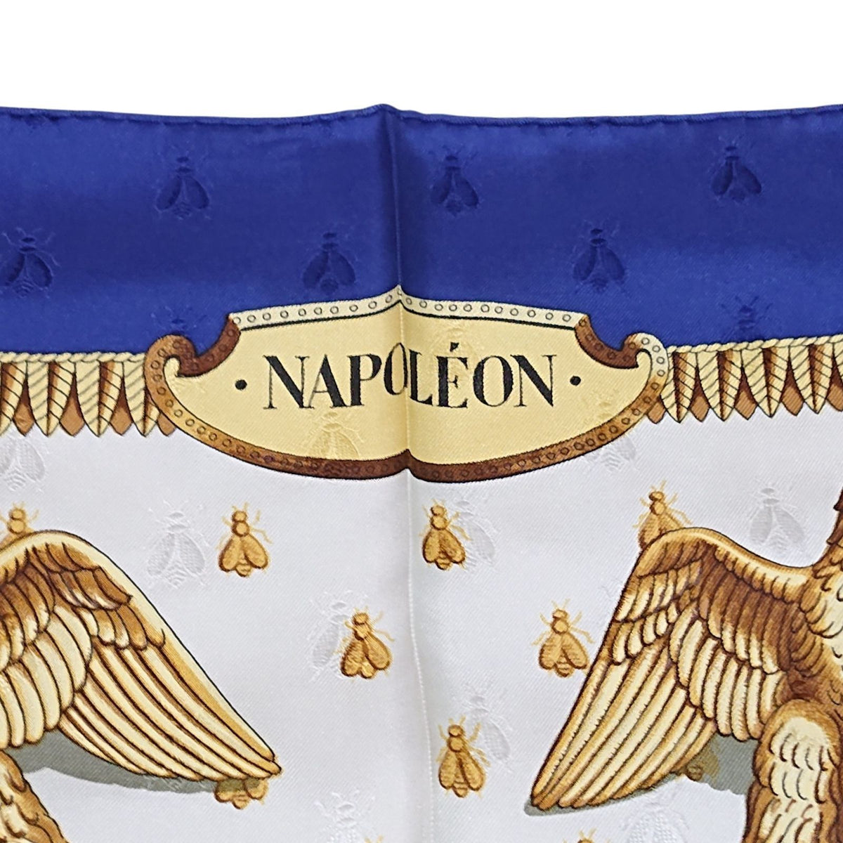 Hermes Napoleon Silk Scarf Blue — view 8