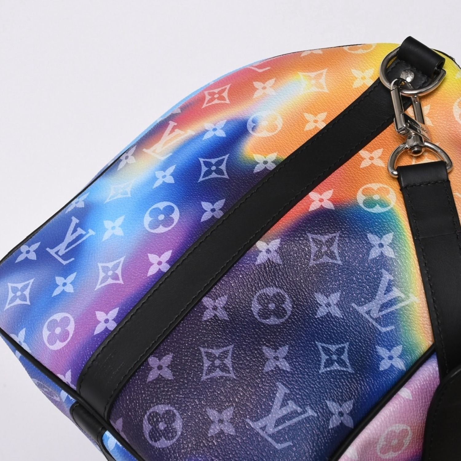 Louis Vuitton Keepall Bandouliere 50 Boston Bag Monogram Sunset Silver — view 6