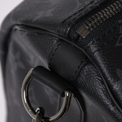 Louis Vuitton Keepall Bandouliere 45 Monogram Eclipse Canvas Black Leather — view 6