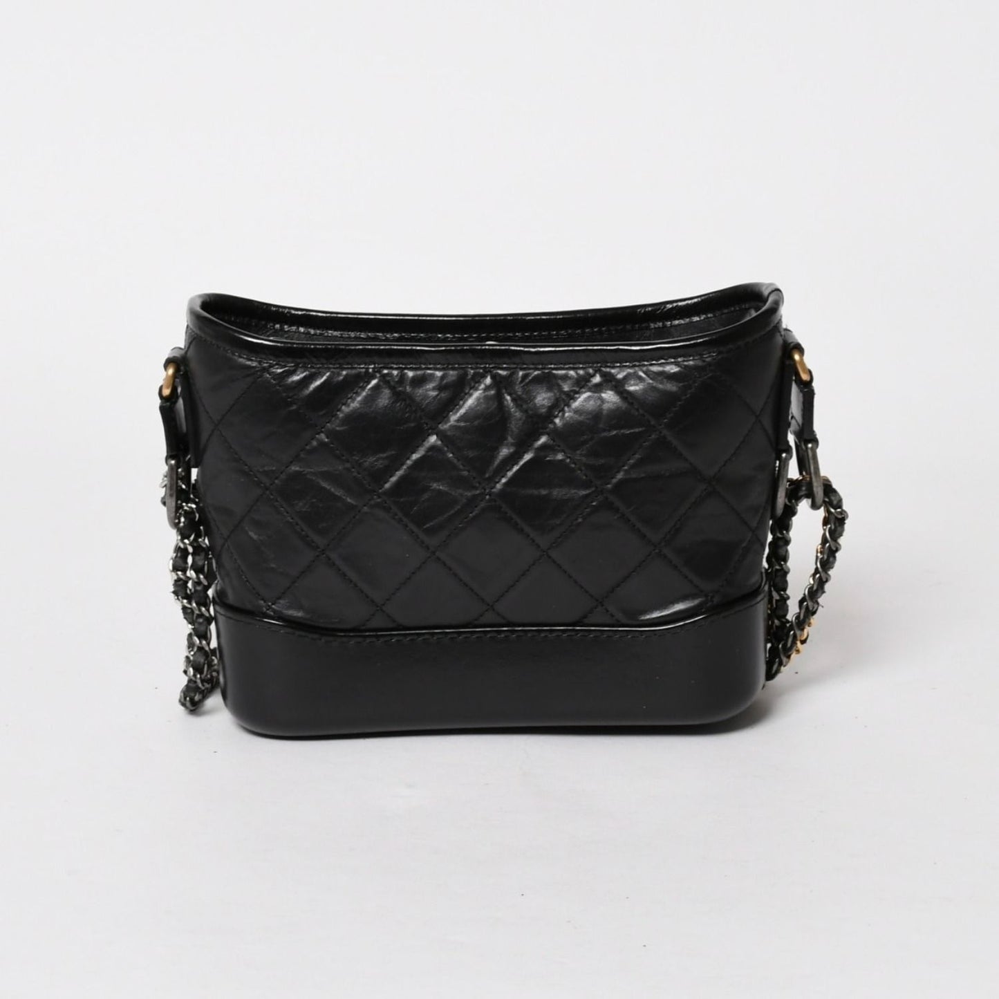Chanel Gabrielle Shoulder Bag Chain Leather Black Gold — view 2