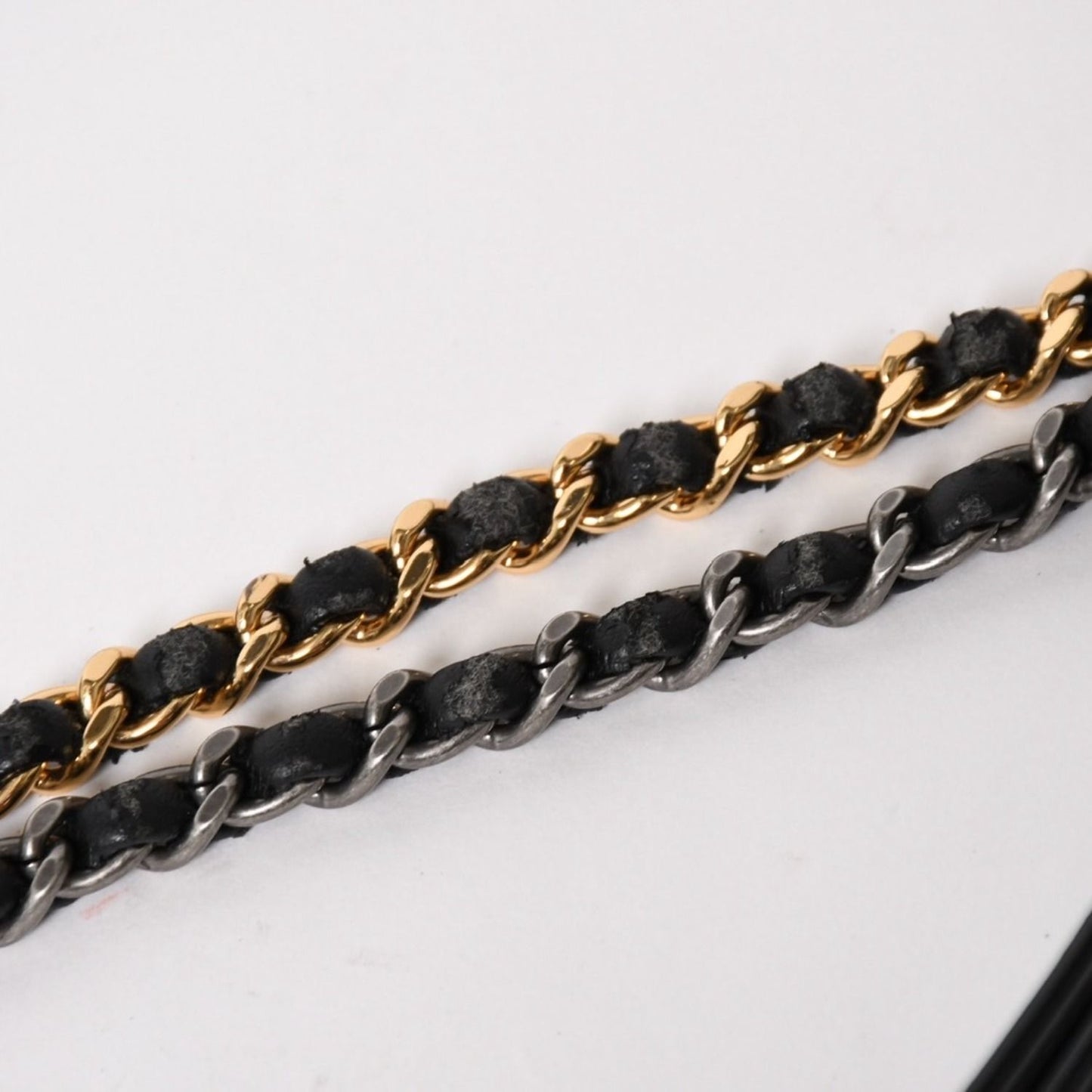 Chanel Gabrielle Shoulder Bag Chain Leather Black Gold — view 6