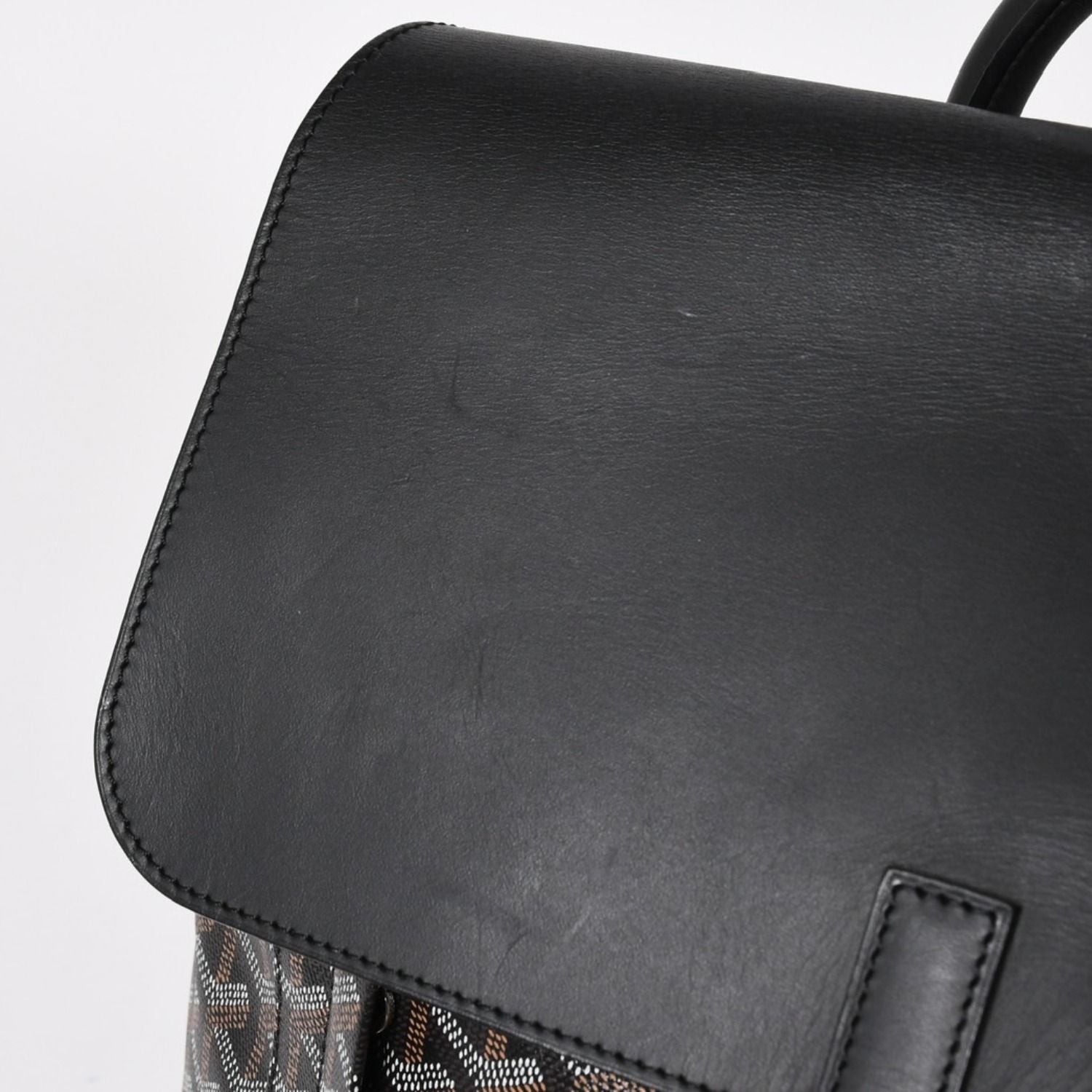Goyard Alpine MM Backpack Leather Black — view 7
