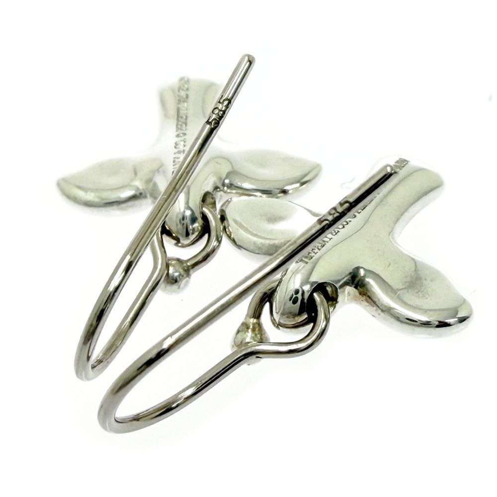 Tiffany & Co Silver Bird Cross Earrings — view 5