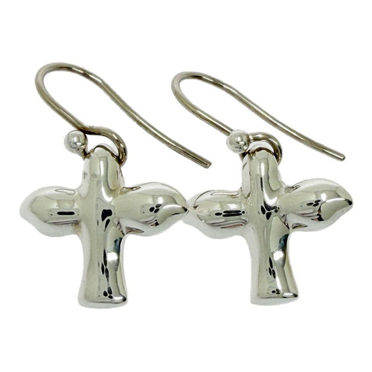 Tiffany & Co Silver Bird Cross Earrings
