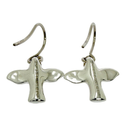 Tiffany & Co Silver Bird Cross Earrings — view 4