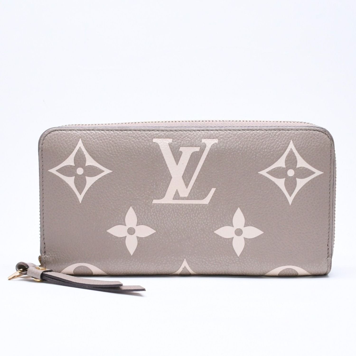 Louis Vuitton Monogram Empreinte Zippy Wallet Beige Ivory Gold — view 2