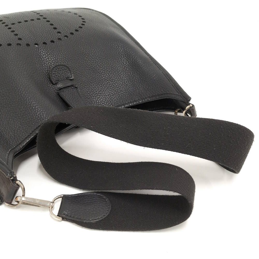 Hermes Shoulder Bag Evelyne 2 GM Taurillon Clemence Black — view 6