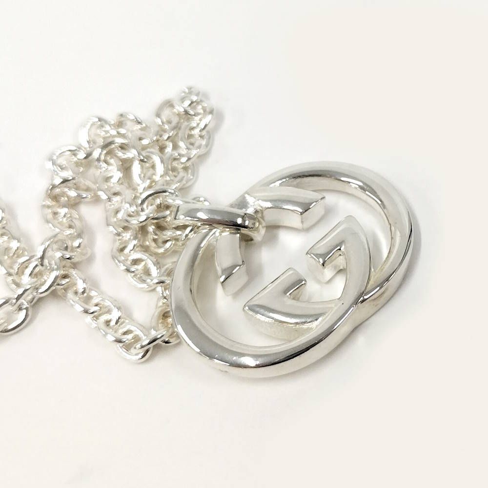 Gucci Necklace Interlocking G Silver — view 5