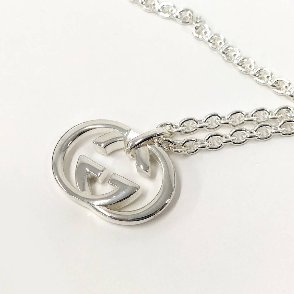 Gucci Necklace Interlocking G Silver — view 4