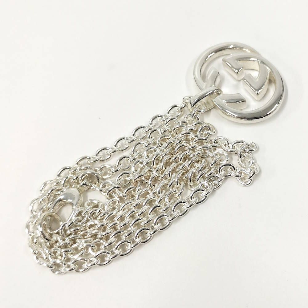 Gucci Necklace Interlocking G Silver — view 6