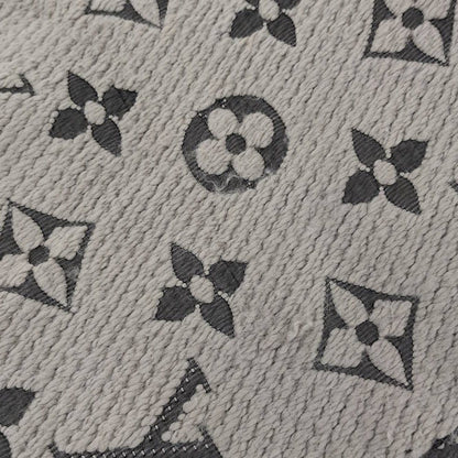 Louis Vuitton Scarf Escherve Logomania Wool Silk Light Gray — view 6