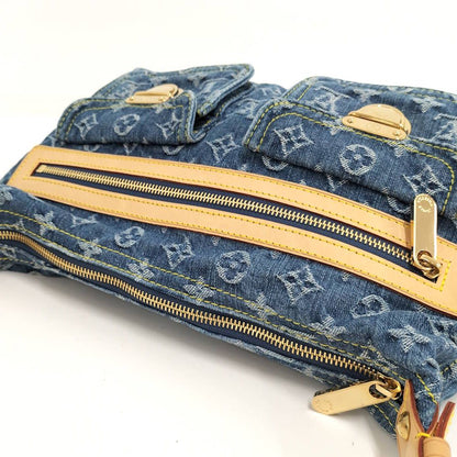 Louis Vuitton Buggy PM Handbag Monogram Denim Blue — view 7