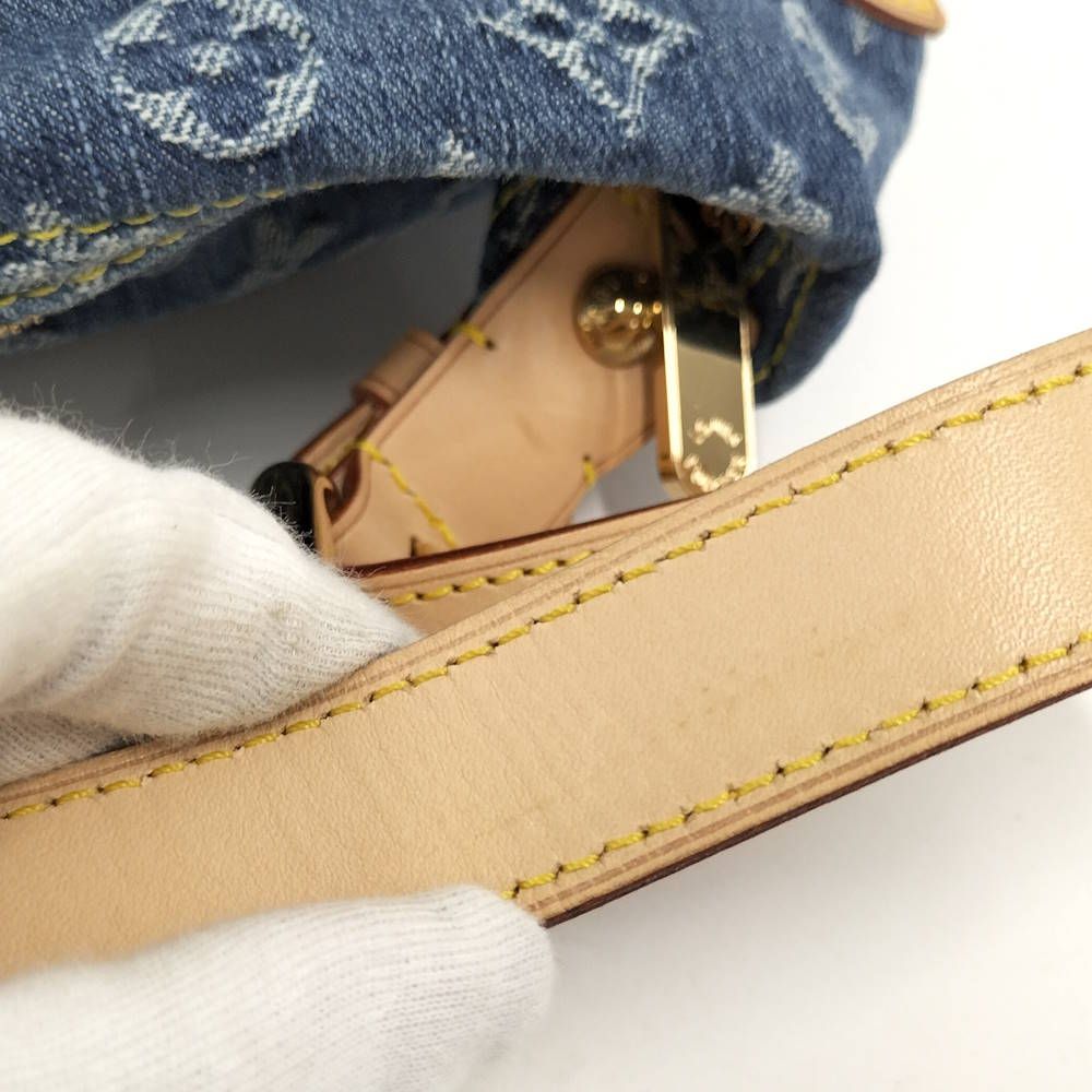 Louis Vuitton Buggy PM Handbag Monogram Denim Blue — view 5