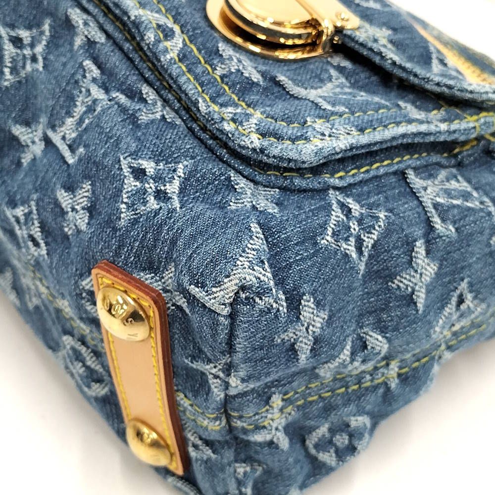 Louis Vuitton Buggy PM Handbag Monogram Denim Blue — view 3