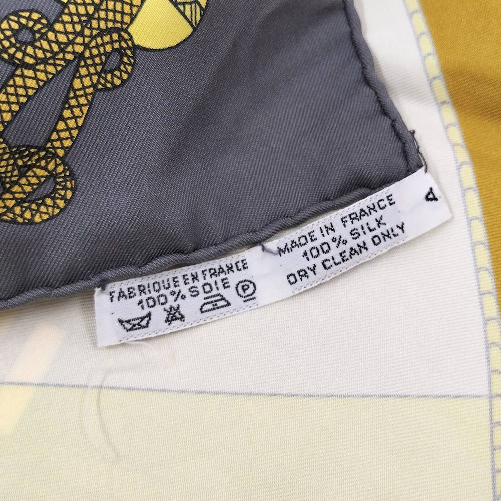 Hermes Carre 90 Scarf Circus 100% Silk Gray x Multicolor — view 8
