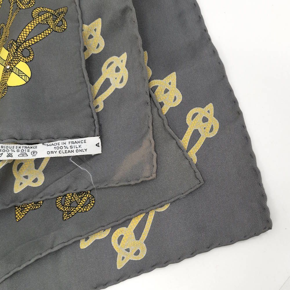 Hermes Carre 90 Scarf Circus 100% Silk Gray x Multicolor — view 4