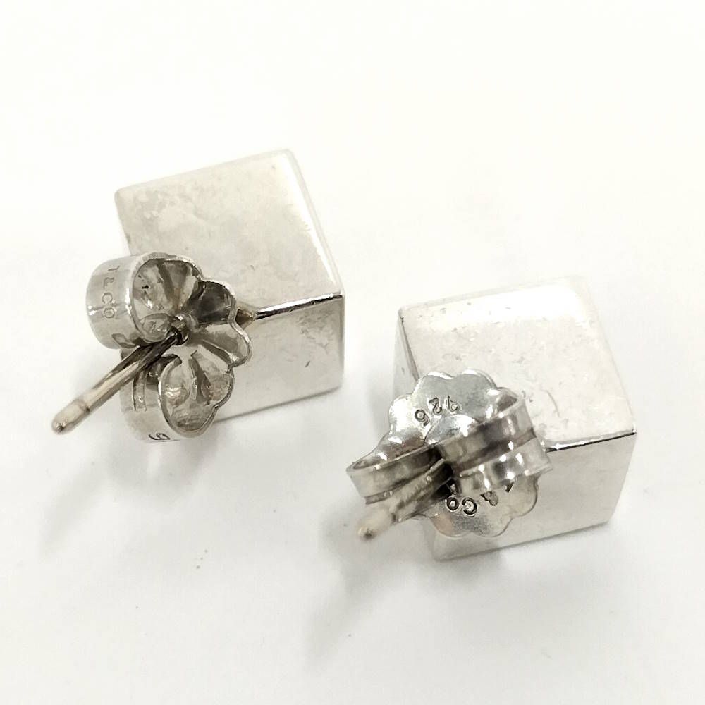 Tiffany & Co Cube Stud Earrings Silver — view 2