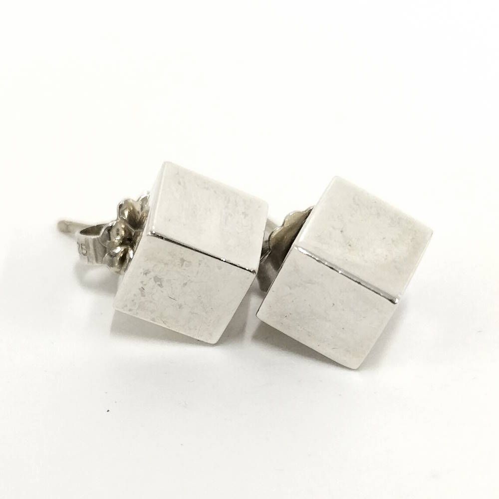 Tiffany & Co Cube Stud Earrings Silver — view 3