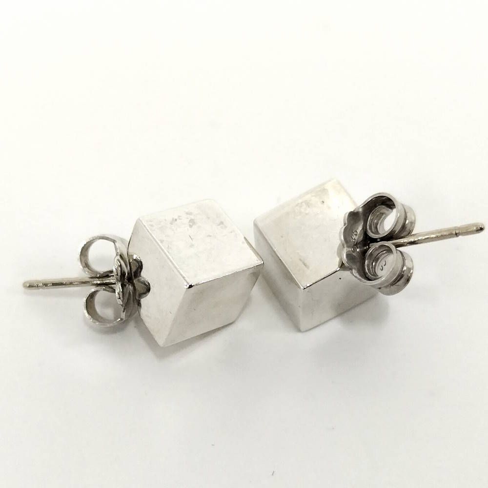 Tiffany & Co Cube Stud Earrings Silver — view 5