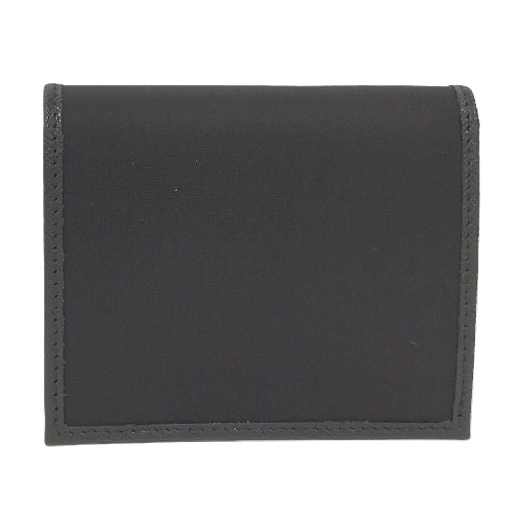 Prada Bifold Wallet Triangle Nylon Black — view 3