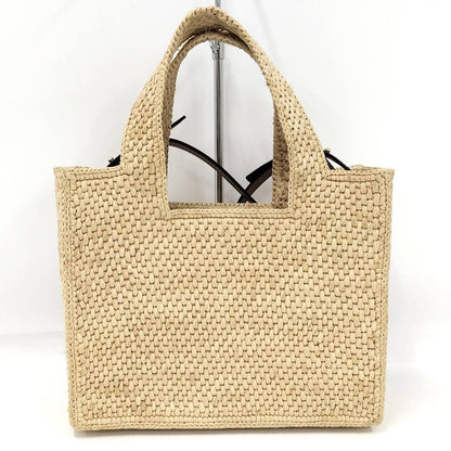Loewe Font Small Tote Bag Raffia — view 2