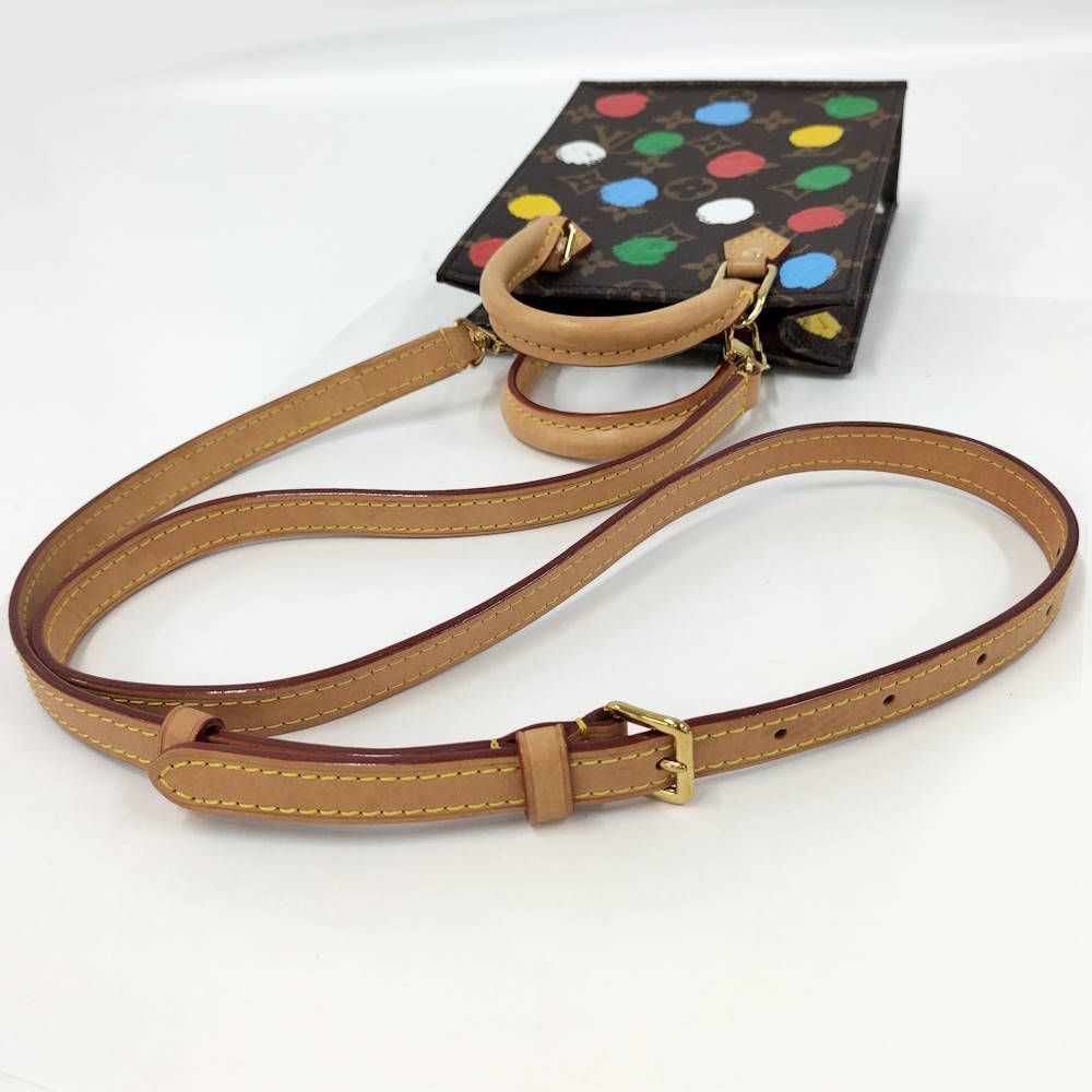 Louis Vuitton Monogram Petite Sac Plat 2-Way Mini Handbag Yayoi Kusama — view 6