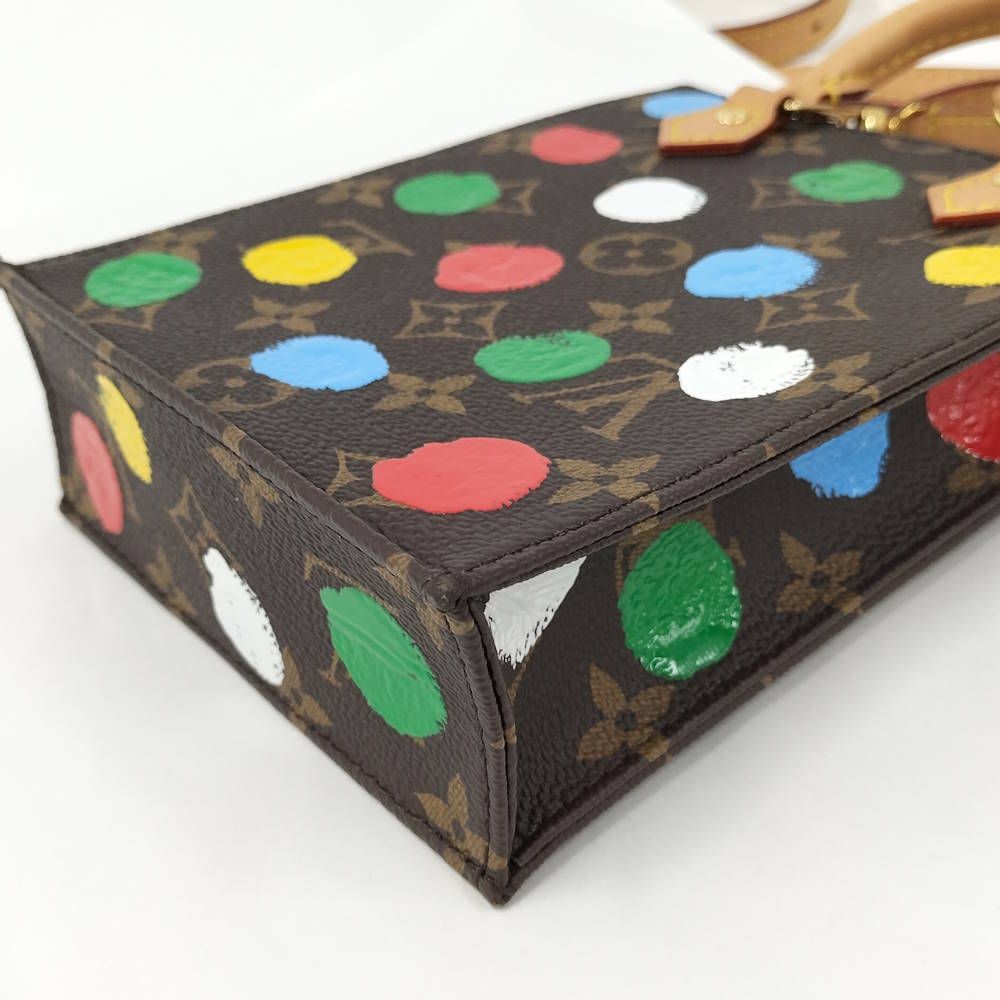Louis Vuitton Monogram Petite Sac Plat 2-Way Mini Handbag Yayoi Kusama — view 4