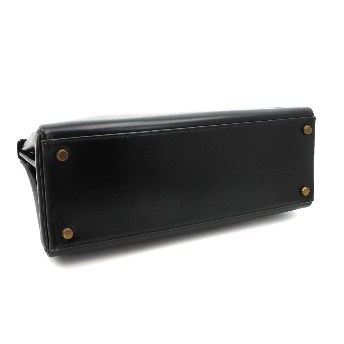 Hermes Kelly 32 Box Calf Black 2-Way Bag Retourne — view 4