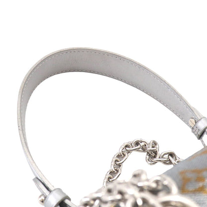Louis Vuitton Monogram Sequin Twist PM Chain Shoulder Bag Silver — view 8