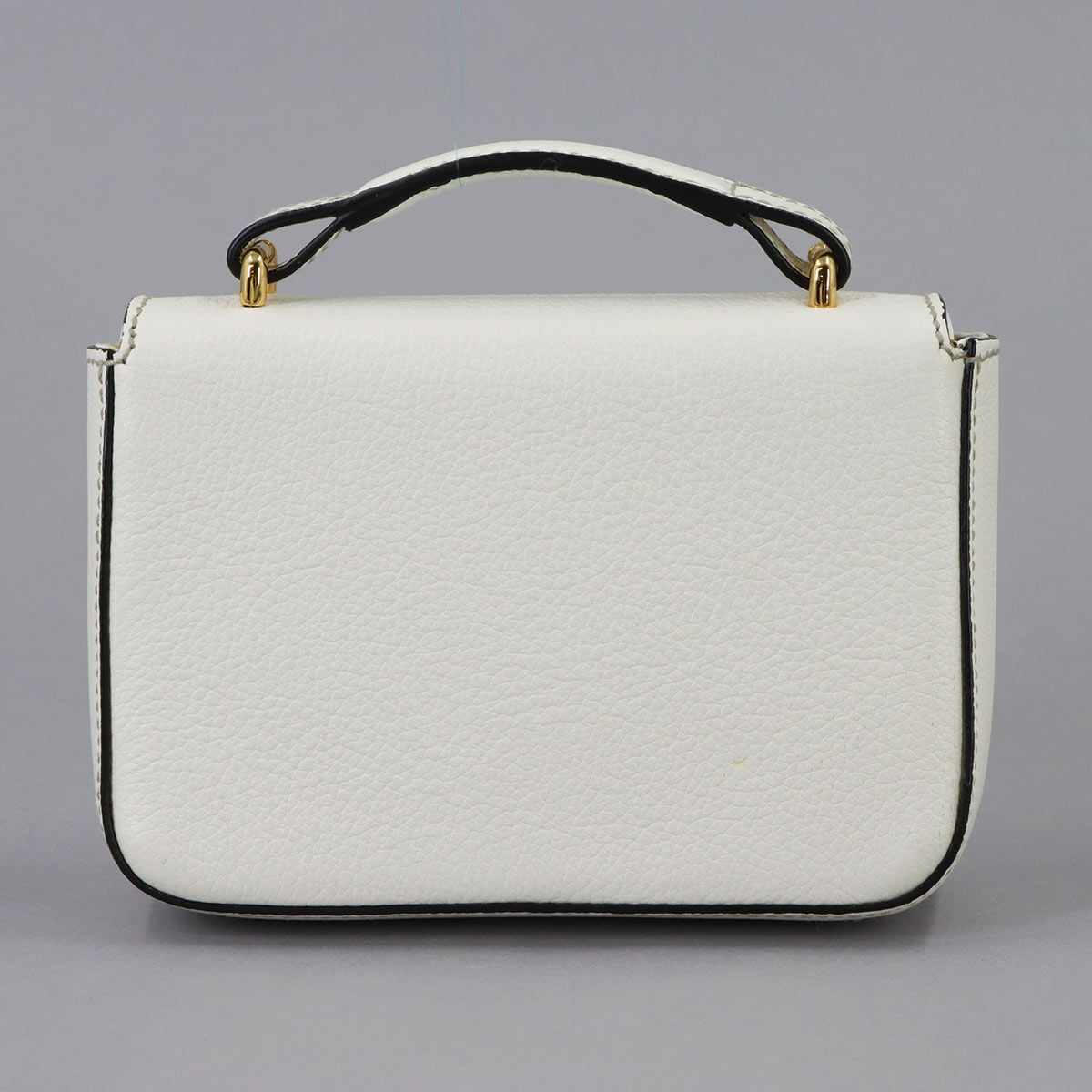 Dolce & Gabbana Rosalia Mini Top Handle 2-Way Bag Leather White — view 3