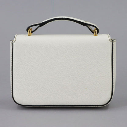 Dolce & Gabbana Rosalia Mini Top Handle 2-Way Bag Leather White — view 3