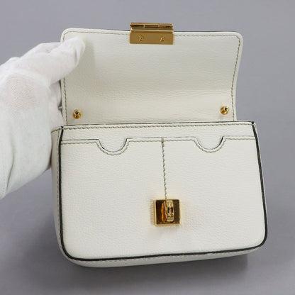 Dolce & Gabbana Rosalia Mini Top Handle 2-Way Bag Leather White — view 7