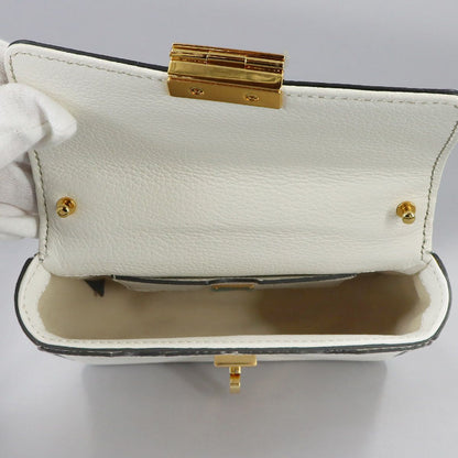 Dolce & Gabbana Rosalia Mini Top Handle 2-Way Bag Leather White — view 8