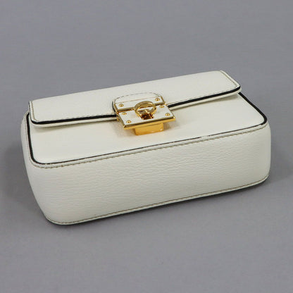 Dolce & Gabbana Rosalia Mini Top Handle 2-Way Bag Leather White — view 5