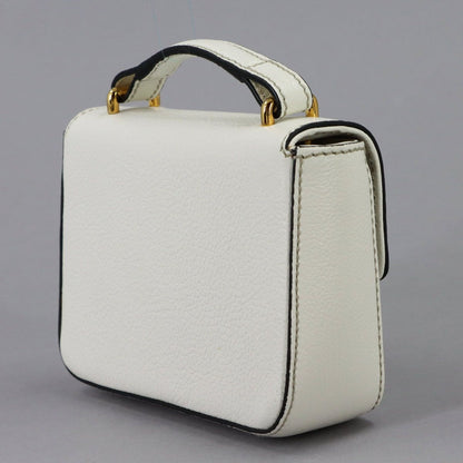 Dolce & Gabbana Rosalia Mini Top Handle 2-Way Bag Leather White — view 4
