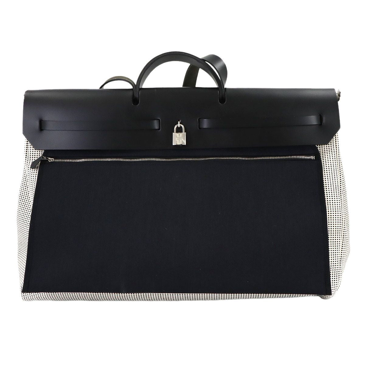 Hermes Herbag Zip Lutourne Cabin 2-Way Hand Bag Toile Kris Viking — view 3