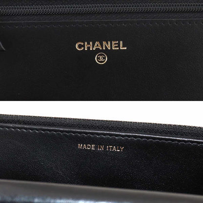 Chanel Boy Chain Wallet Caviar Leather Black Shoulder Bag — view 8