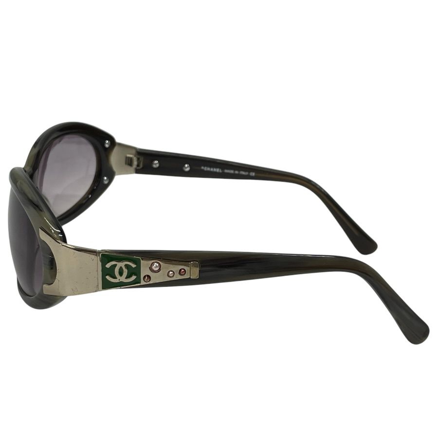 Chanel Sunglasses CC Logo Acetate Green Eyewear — view 5