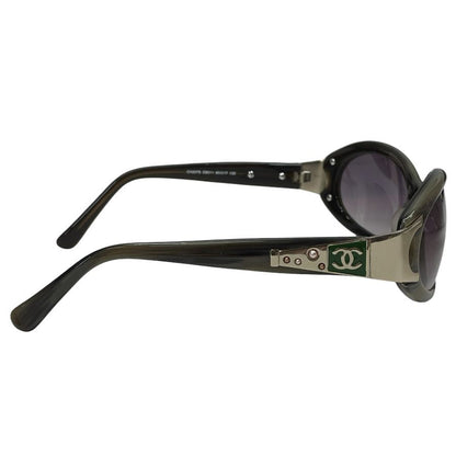 Chanel Sunglasses CC Logo Acetate Green Eyewear — view 3