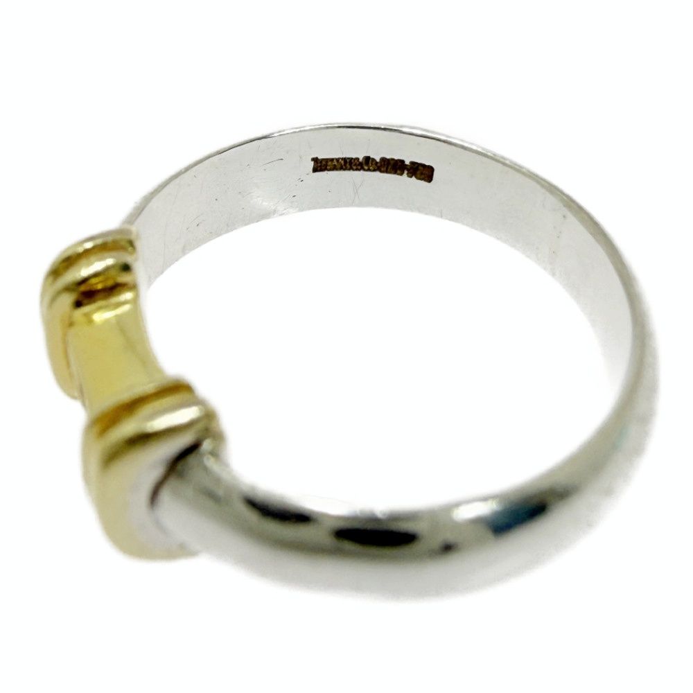 Tiffany & Co Silver Gold Stacking Bands Ring — view 5