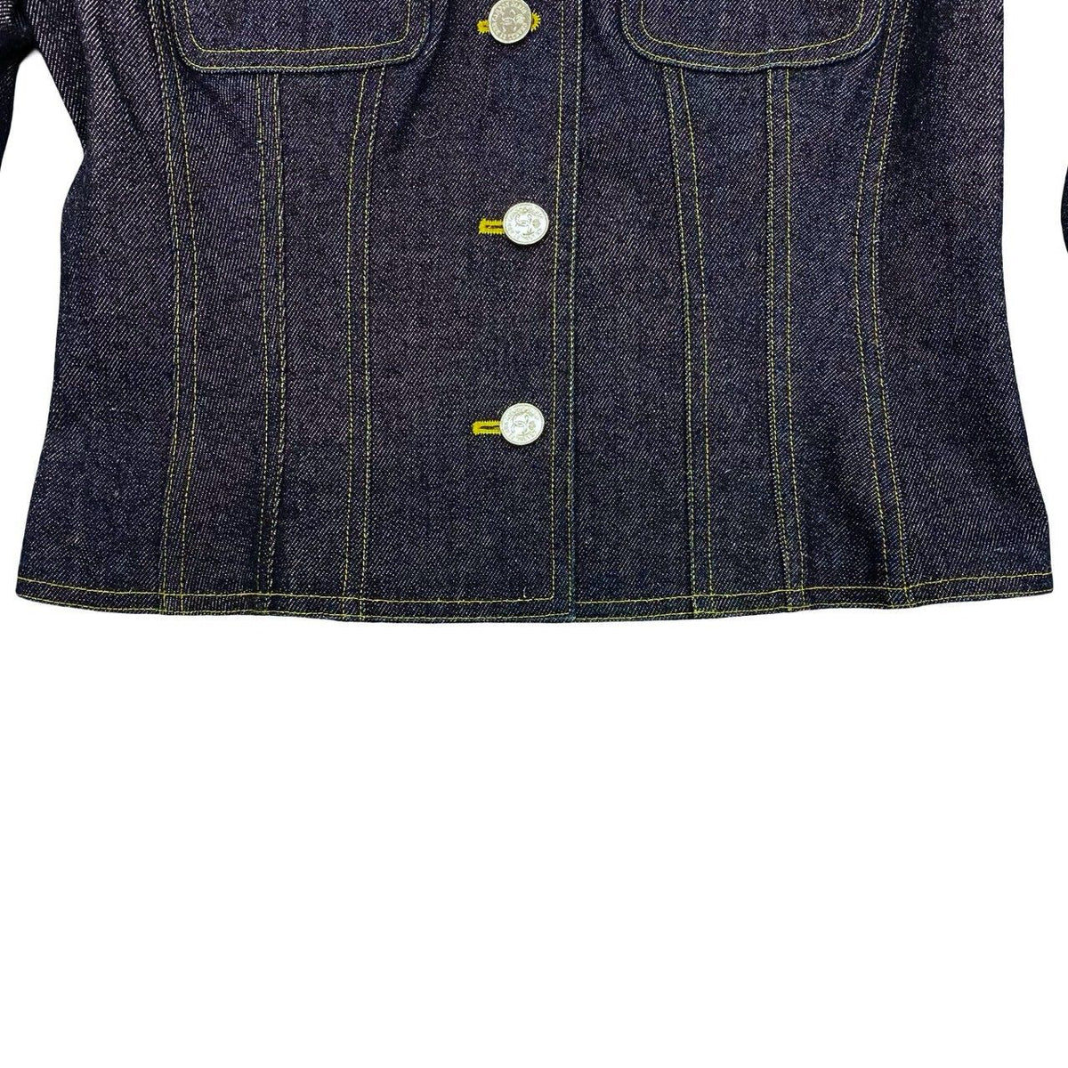 Chanel 96P Vintage Cotton Denim Jacket 38 Blue — view 6