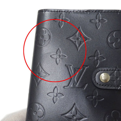 Louis Vuitton Notebook Cover Monogram Matte Agenda PM Blue Stationery — view 8