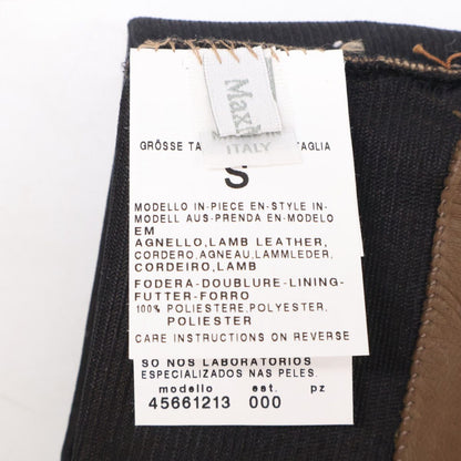 Max Mara MM Logo Leather Long Gloves — view 7