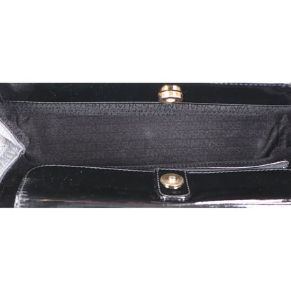 Versace Gianni Sunburst Leather Patent Handbag — view 6